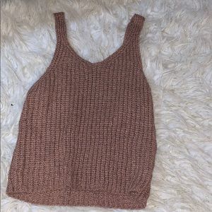 Sweater tank top
